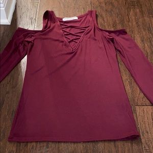 Maroon shirt